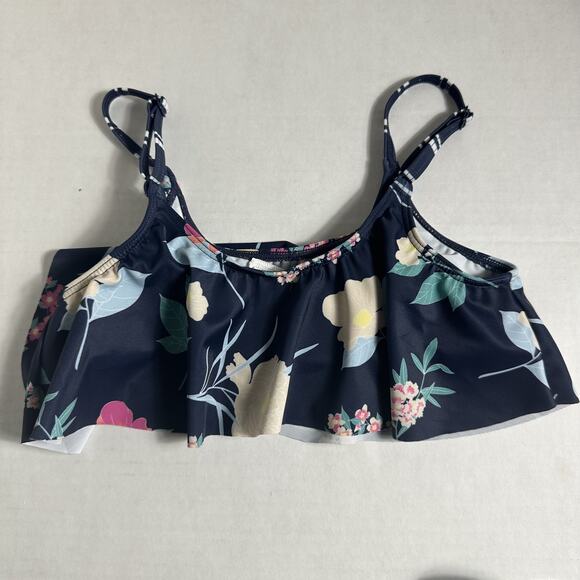 Roxy Girls Flowers Addict Flutter Bikini Swimsuit Set Size 7 NWT - Picture 5 of 7